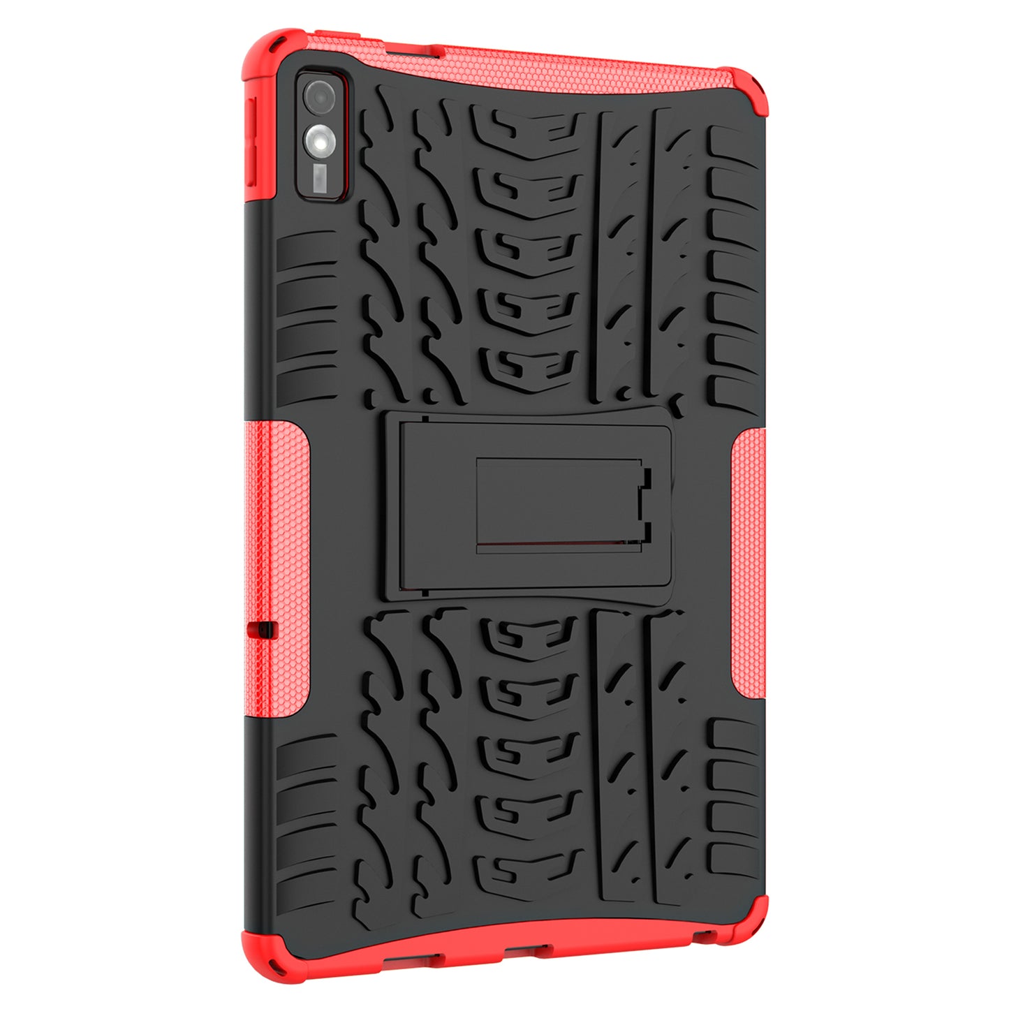 For Lenovo Tab M10 5G Case Tyre Pattern PC+TPU Kickstand Tablet Cover