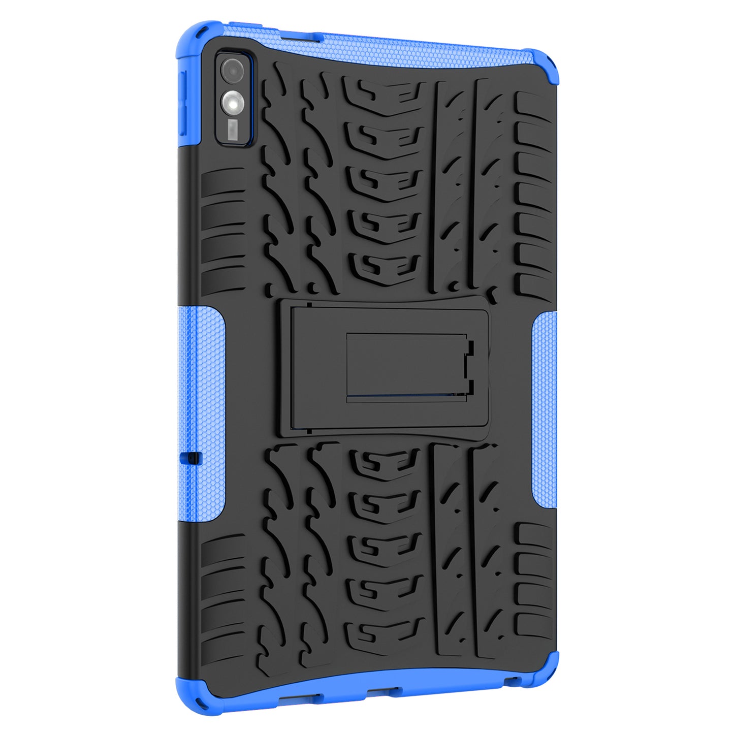 For Lenovo Tab M10 5G Case Tyre Pattern PC+TPU Kickstand Tablet Cover