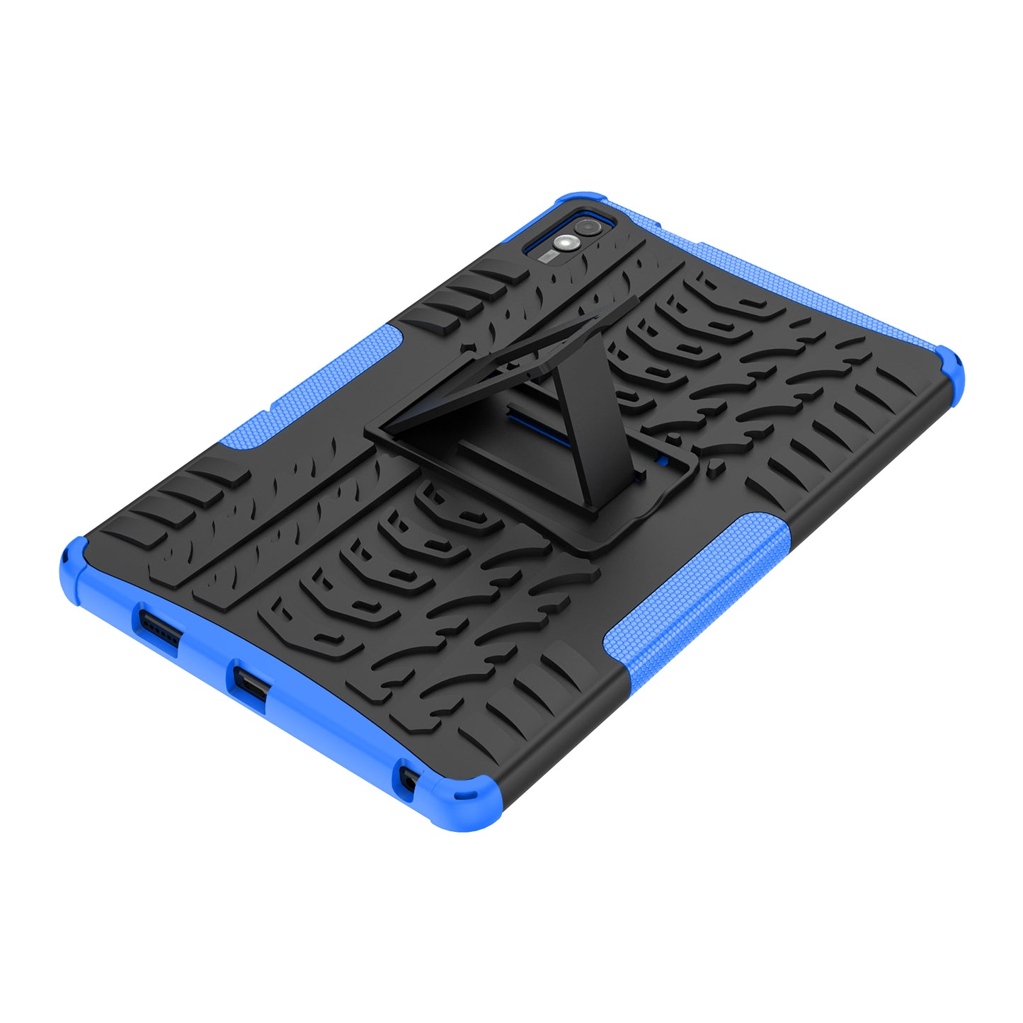 For Lenovo Tab M10 5G Case Tyre Pattern PC+TPU Kickstand Tablet Cover