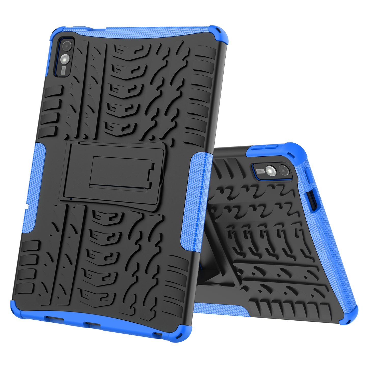 For Lenovo Tab M10 5G Case Tyre Pattern PC+TPU Kickstand Tablet Cover