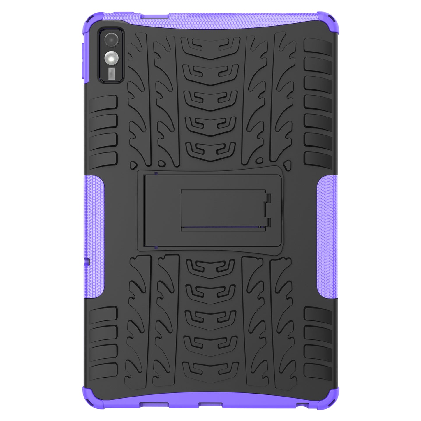 For Lenovo Tab M10 5G Case Tyre Pattern PC+TPU Kickstand Tablet Cover
