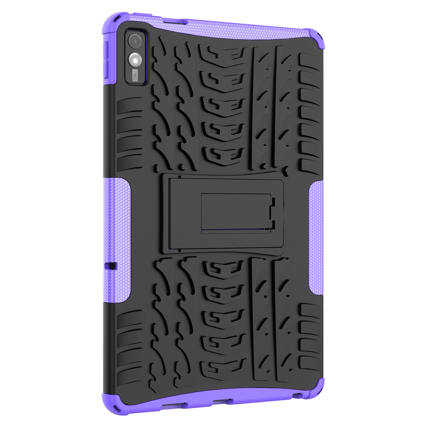 For Lenovo Tab M10 5G Case Tyre Pattern PC+TPU Kickstand Tablet Cover