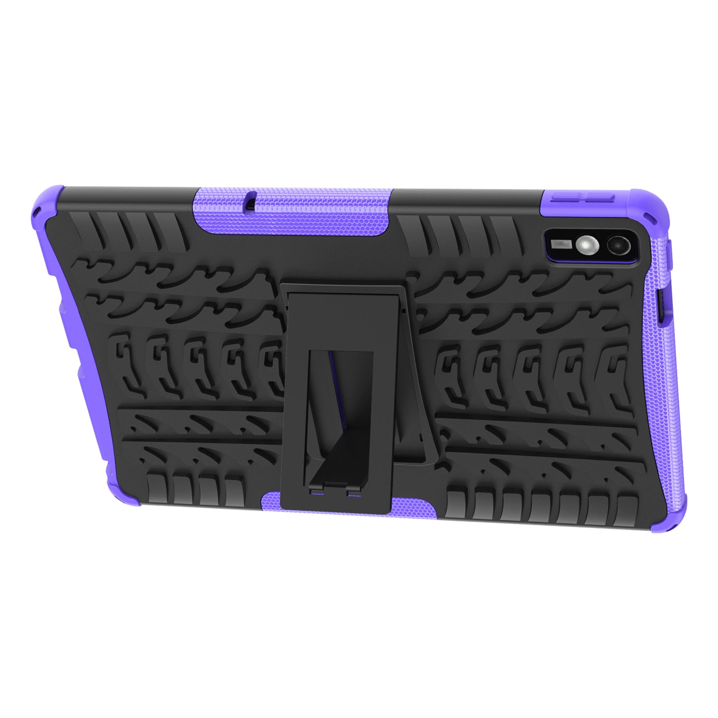 For Lenovo Tab M10 5G Case Tyre Pattern PC+TPU Kickstand Tablet Cover