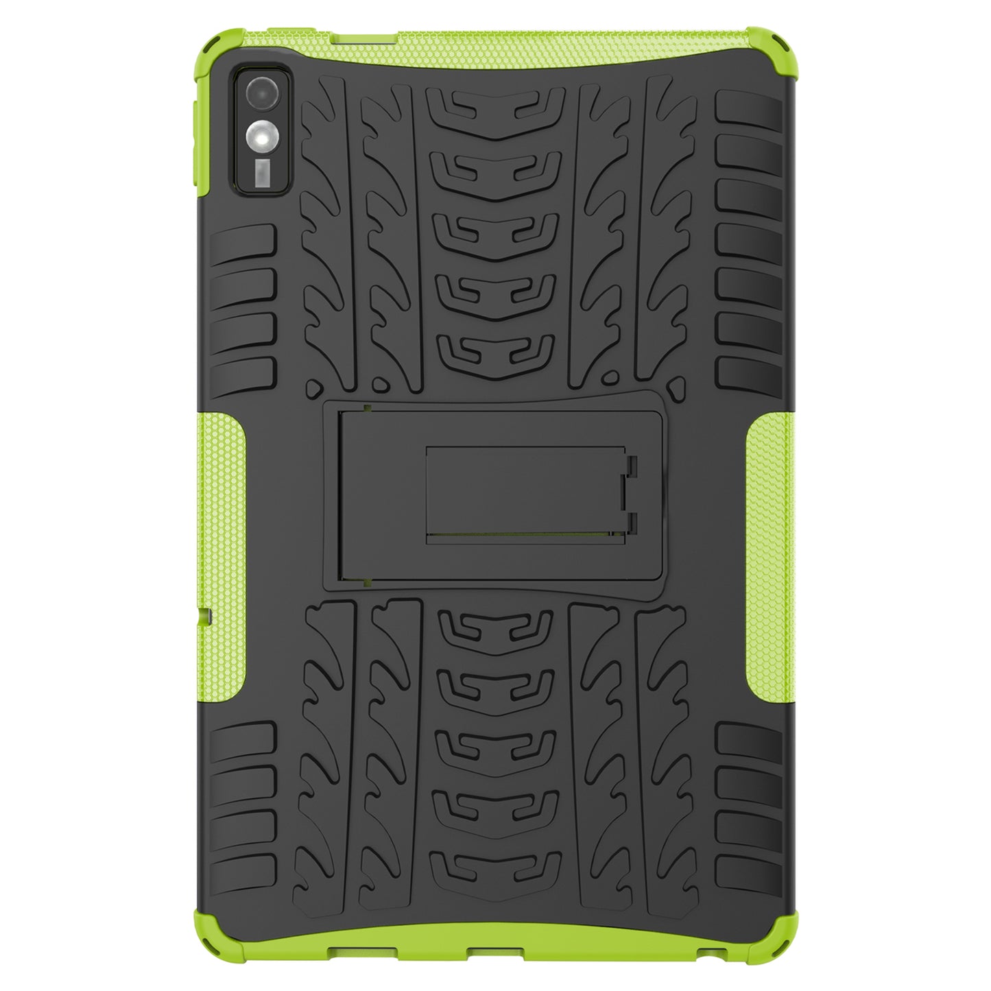 For Lenovo Tab M10 5G Case Tyre Pattern PC+TPU Kickstand Tablet Cover