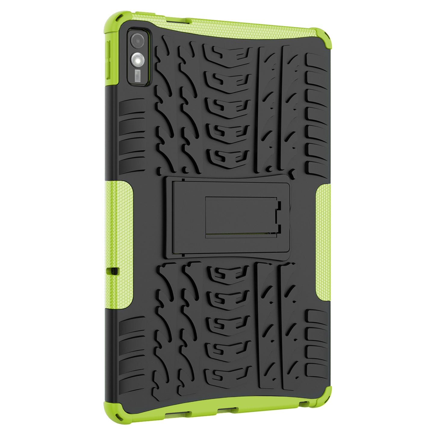 For Lenovo Tab M10 5G Case Tyre Pattern PC+TPU Kickstand Tablet Cover