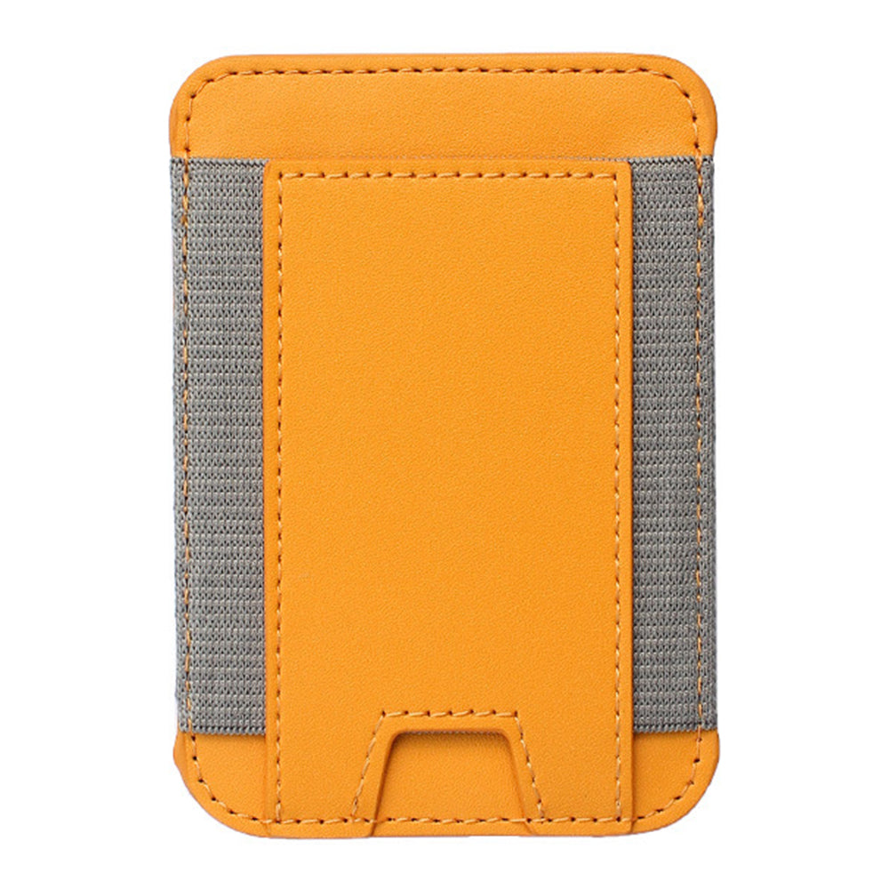 Compatible with MagSafe Magnetic Leather Phone Card Holder Bag Mini Card Storage Pouch for Back of Cell Phone