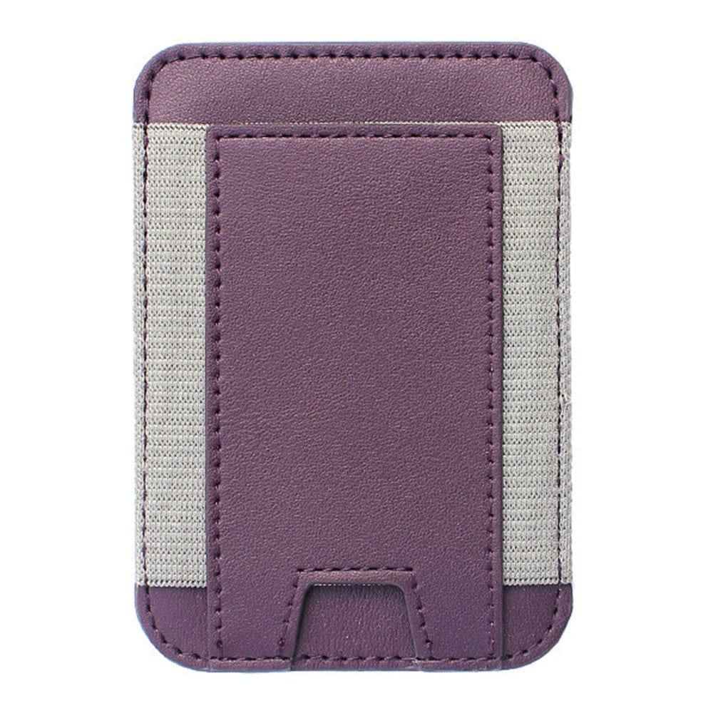 Compatible with MagSafe Magnetic Leather Phone Card Holder Bag Mini Card Storage Pouch for Back of Cell Phone