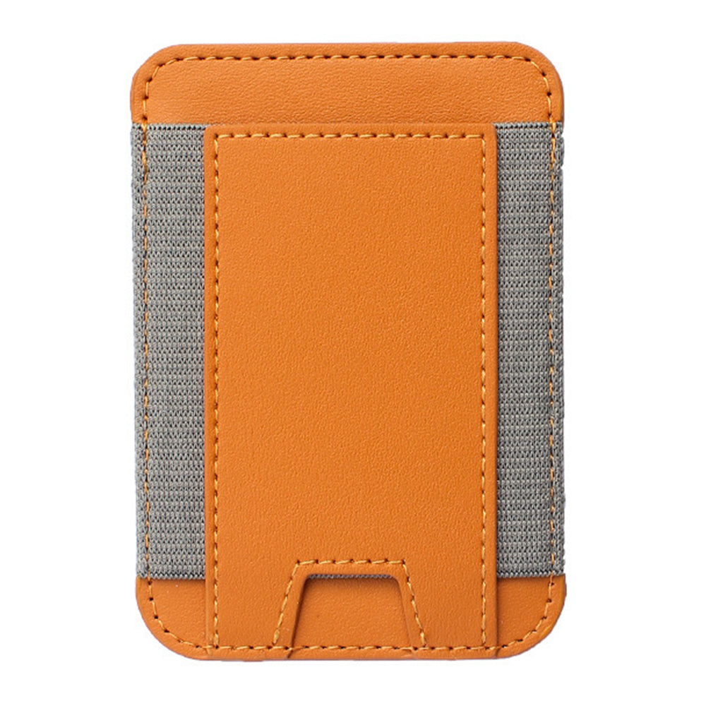 Compatible with MagSafe Magnetic Leather Phone Card Holder Bag Mini Card Storage Pouch for Back of Cell Phone