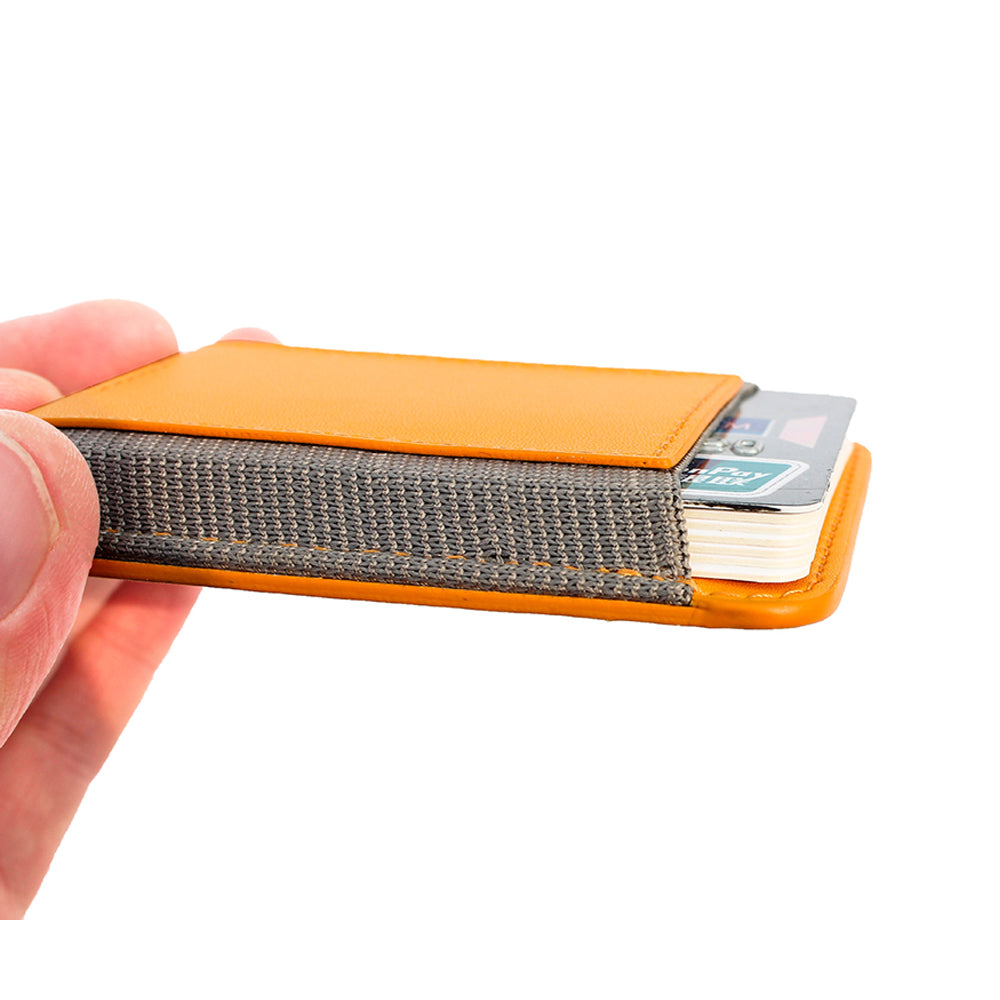 Compatible with MagSafe Magnetic Leather Phone Card Holder Bag Mini Card Storage Pouch for Back of Cell Phone