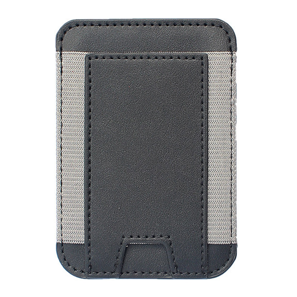 Compatible with MagSafe Magnetic Leather Phone Card Holder Bag Mini Card Storage Pouch for Back of Cell Phone