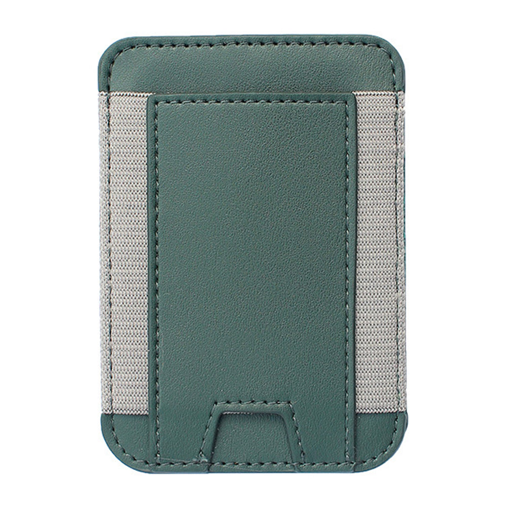 Compatible with MagSafe Magnetic Leather Phone Card Holder Bag Mini Card Storage Pouch for Back of Cell Phone