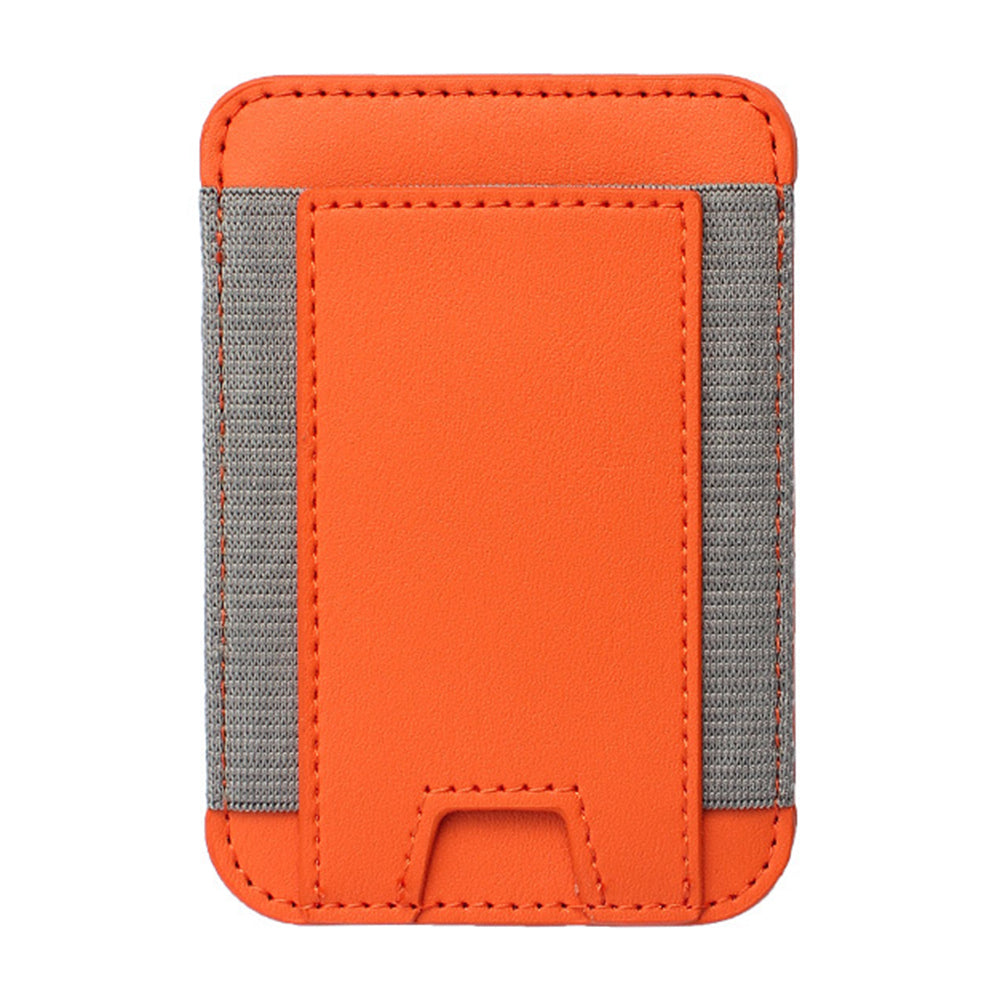 Compatible with MagSafe Magnetic Leather Phone Card Holder Bag Mini Card Storage Pouch for Back of Cell Phone