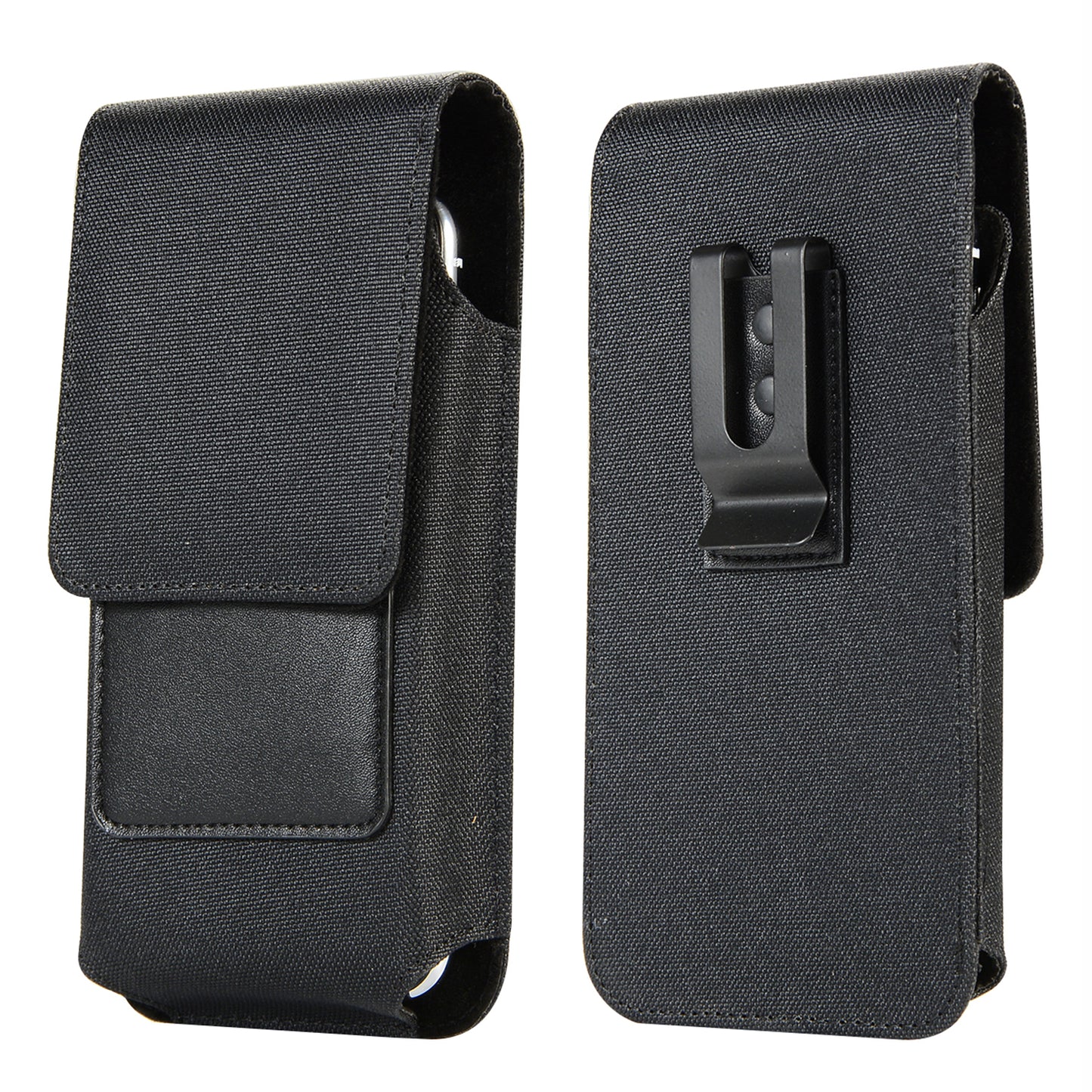 Phone Holster Waist Bag for 5.5-6.5 inch Phone , Nylon+PU Leather Card Holder Pouch, Size: 16.5*8.6*2CM