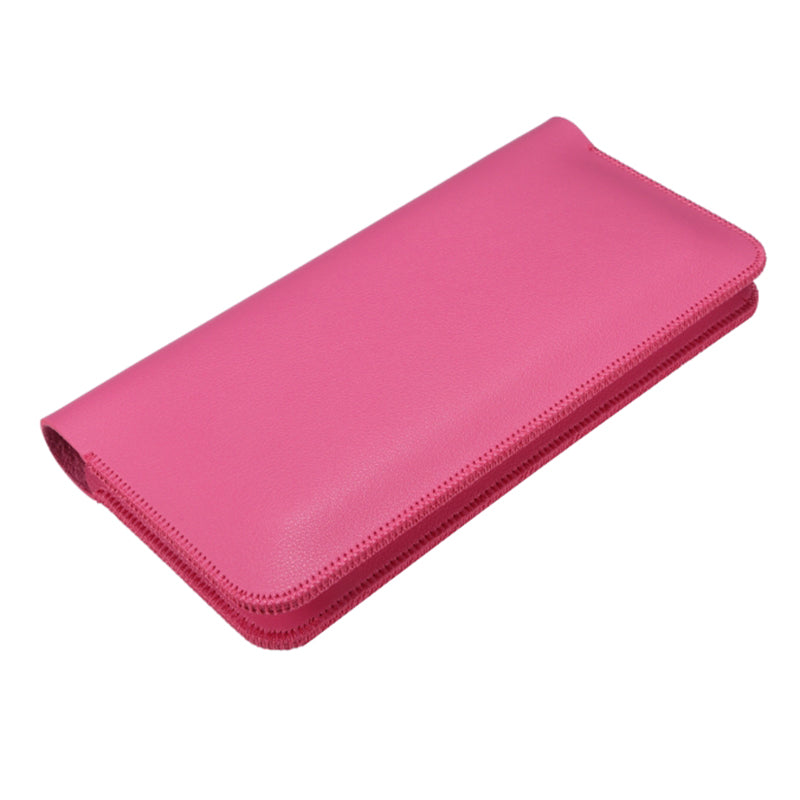19x10x0.7cm Cell Phone Wallet PU Leather Clutch Bag Card Holder Storage Bag for 5.5-6 inch Mobile Phone, Size L