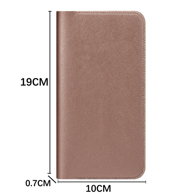 19x10x0.7cm Cell Phone Wallet PU Leather Clutch Bag Card Holder Storage Bag for 5.5-6 inch Mobile Phone, Size L