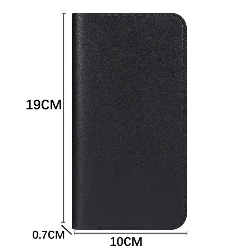 19x10x0.7cm Cell Phone Wallet PU Leather Clutch Bag Card Holder Storage Bag for 5.5-6 inch Mobile Phone, Size L