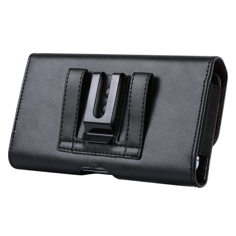 Card Slots Cell Phone Belt Bag Anti-Drop PU Leather Waist Phone Pouch with Magnetic Closure