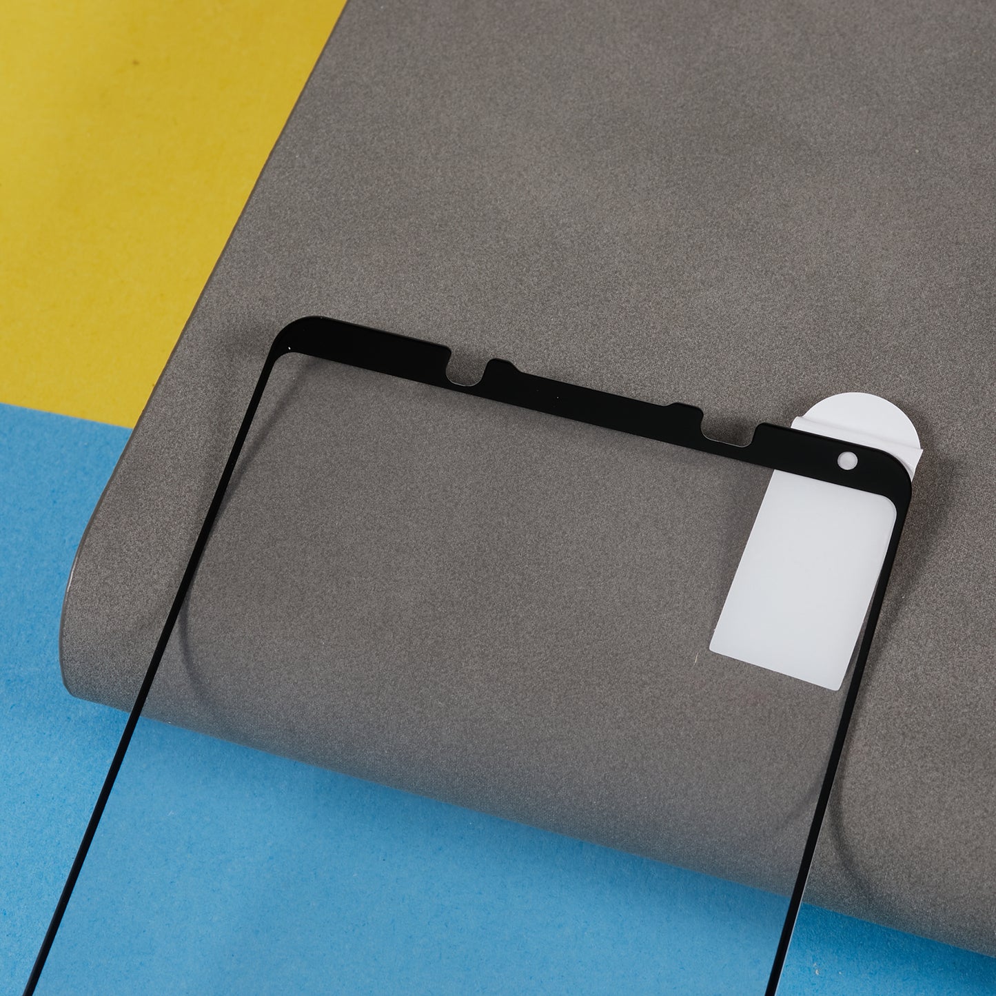 For Sony Xperia 1 V Silk Printing Full Glue Phone Screen Protector Tempered Glass Black Edge Screen Film