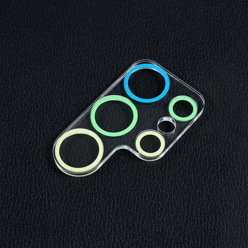 MKADI For Samsung Galaxy S23 Ultra Luminous Tempered Glass Camera Lens Protector Anti-scratch Film