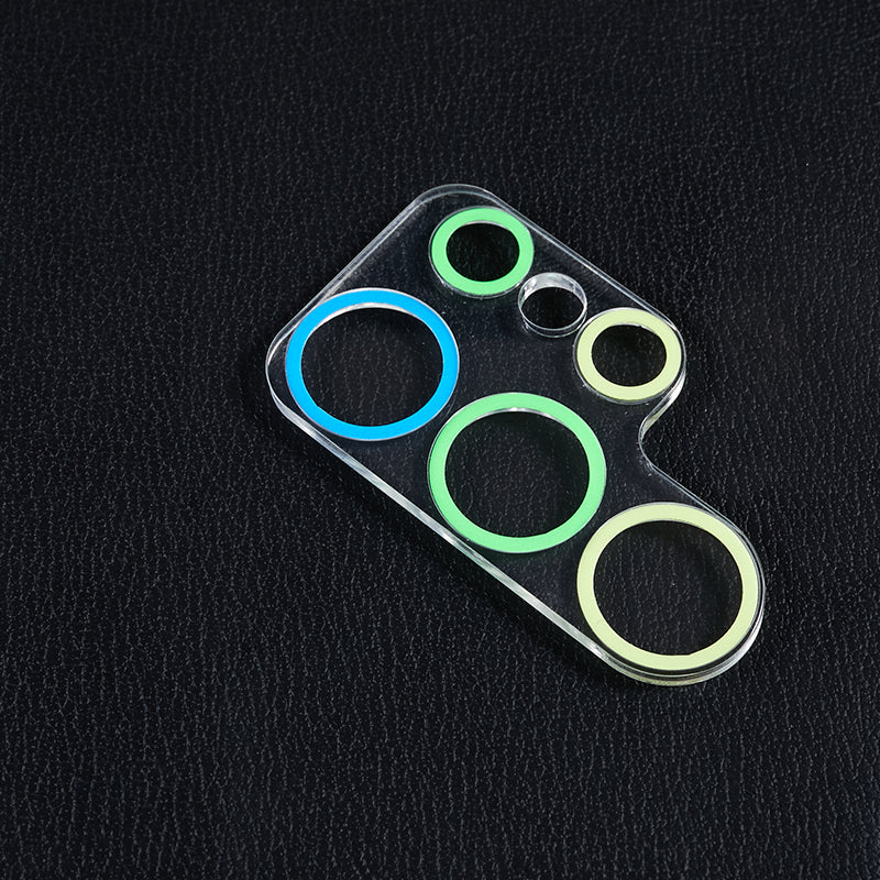 MKADI For Samsung Galaxy S23 Ultra Luminous Tempered Glass Camera Lens Protector Anti-scratch Film