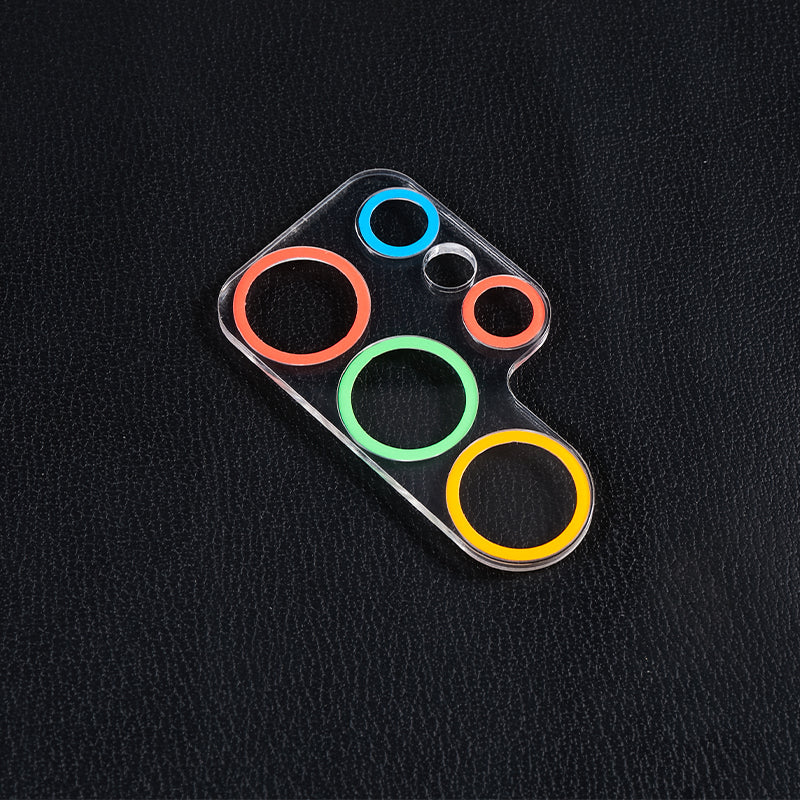 MKADI For Samsung Galaxy S23 Ultra Luminous Tempered Glass Camera Lens Protector Anti-scratch Film