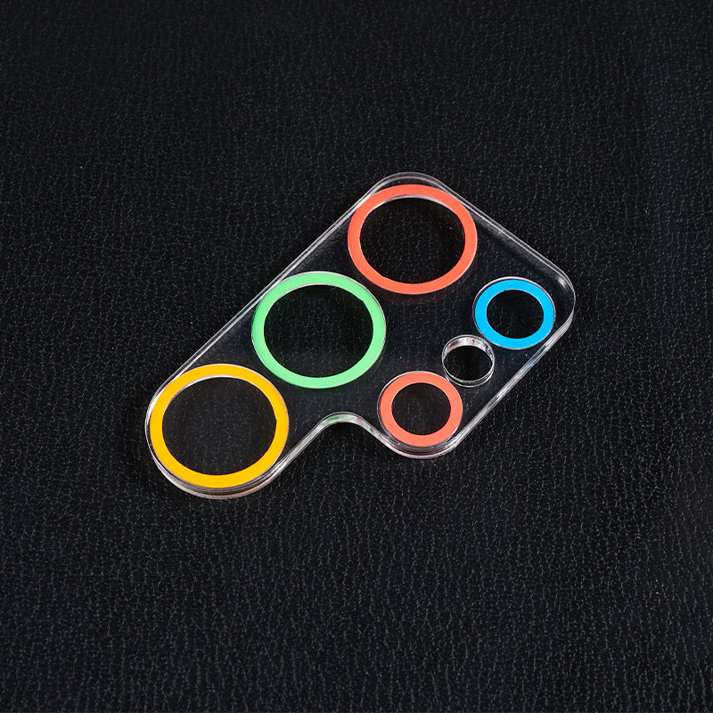 MKADI For Samsung Galaxy S23 Ultra Luminous Tempered Glass Camera Lens Protector Anti-scratch Film