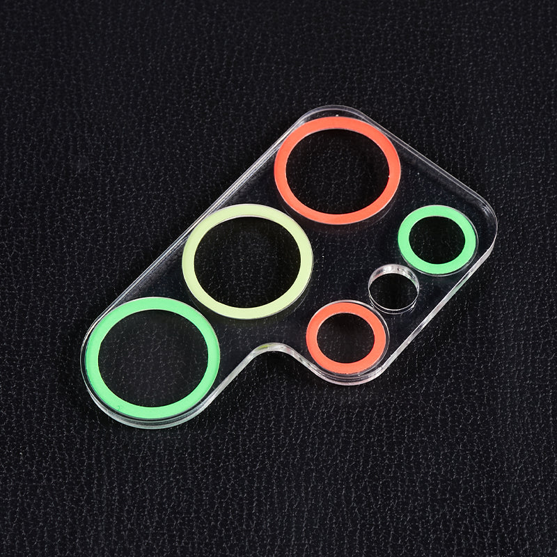 MKADI For Samsung Galaxy S23 Ultra Luminous Tempered Glass Camera Lens Protector Anti-scratch Film