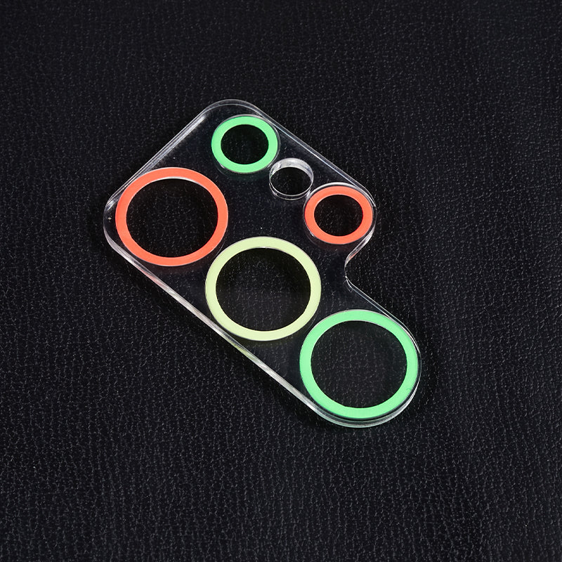 MKADI For Samsung Galaxy S23 Ultra Luminous Tempered Glass Camera Lens Protector Anti-scratch Film