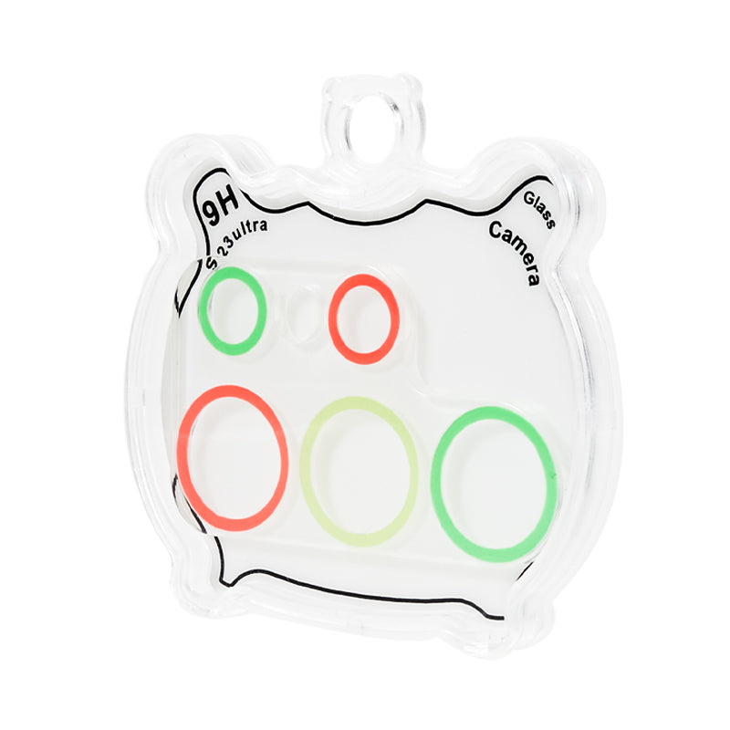 MKADI For Samsung Galaxy S23 Ultra Luminous Tempered Glass Camera Lens Protector Anti-scratch Film