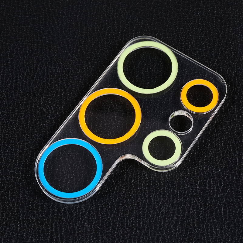 MKADI For Samsung Galaxy S23 Ultra Luminous Tempered Glass Camera Lens Protector Anti-scratch Film