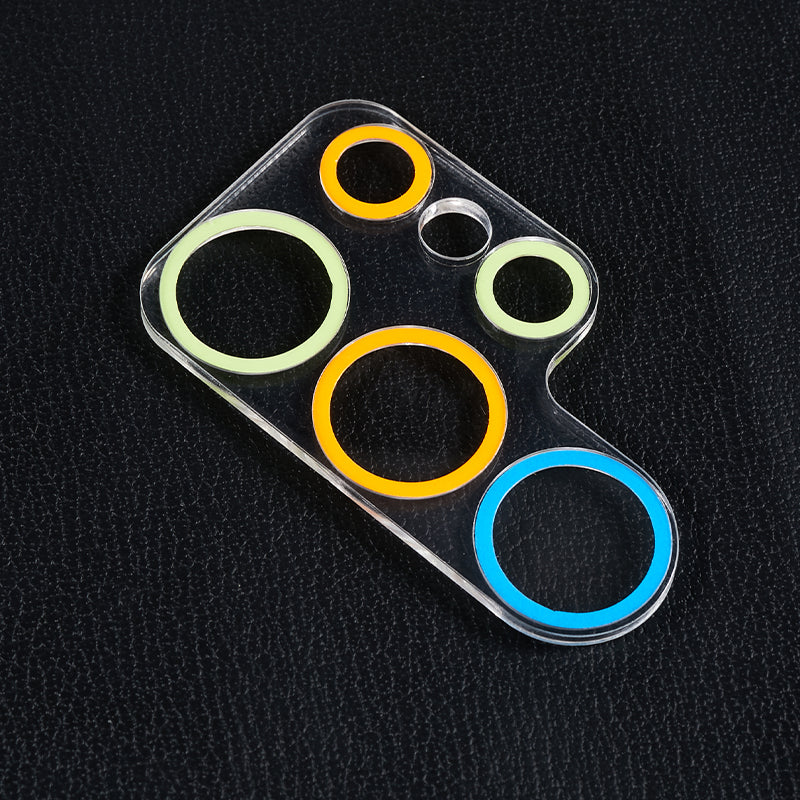 MKADI For Samsung Galaxy S23 Ultra Luminous Tempered Glass Camera Lens Protector Anti-scratch Film