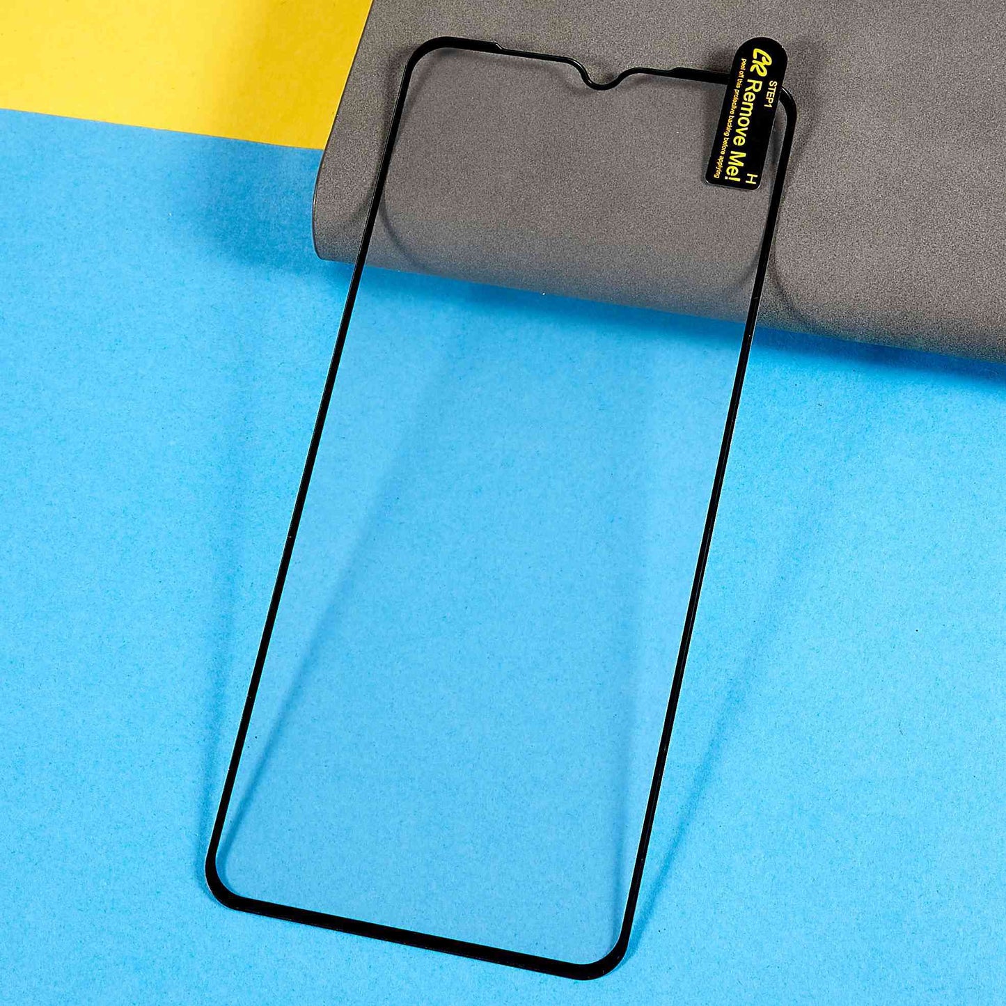For Nokia C32 Phone Screen Protector Silk Printing Tempered Glass Full Glue Full Screen Film