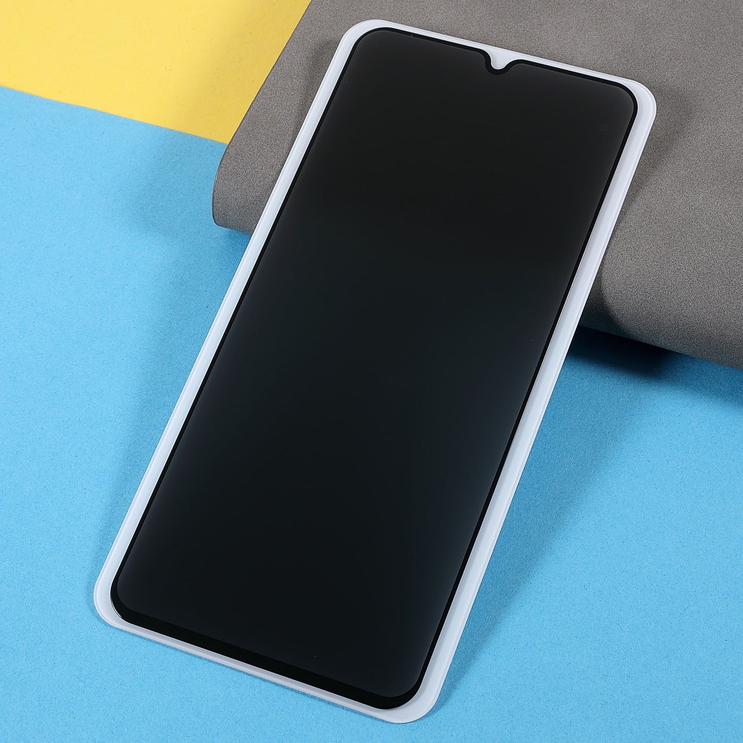 For Motorola Moto E13 4G Privacy Screen Protector Full Coverage Silk Printing Tempered Glass Film (Side Glue)
