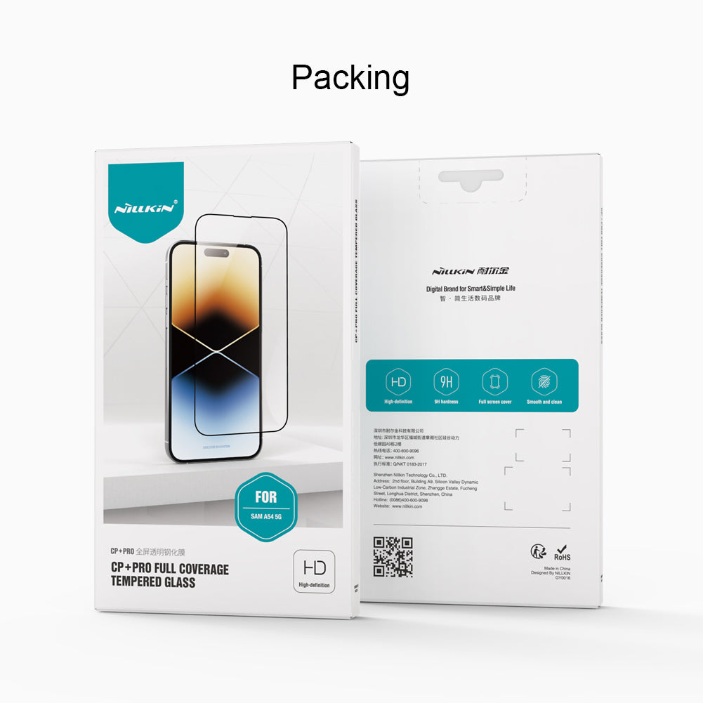 NILLKIN CP+PRO for Samsung Galaxy A54 5G AGC Glass Film Full Cover Clear Anti-Shatter Phone Screen Protector