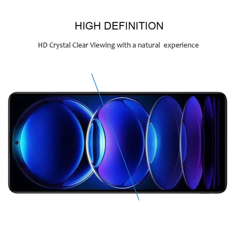 For Xiaomi Redmi Note 12 4G Full Glue Phone Screen Protector Silk Printing Tempered Glass Full Cover Film