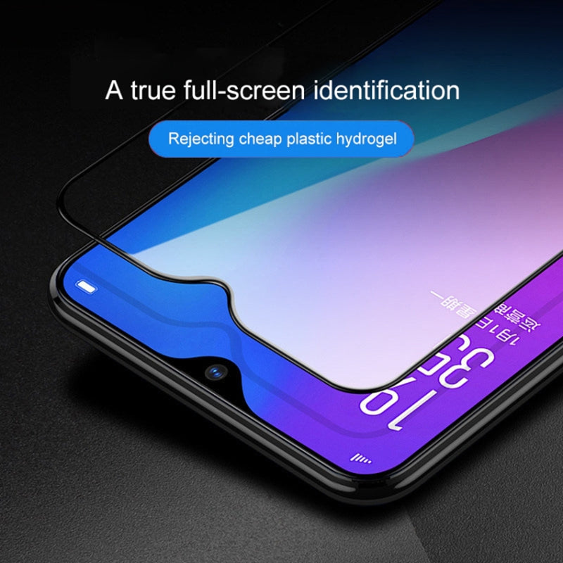 Phone Full Screen Protector for Xiaomi Redmi Note 12 4G , 9D Silk Printing Side Glue Tempered Glass Film