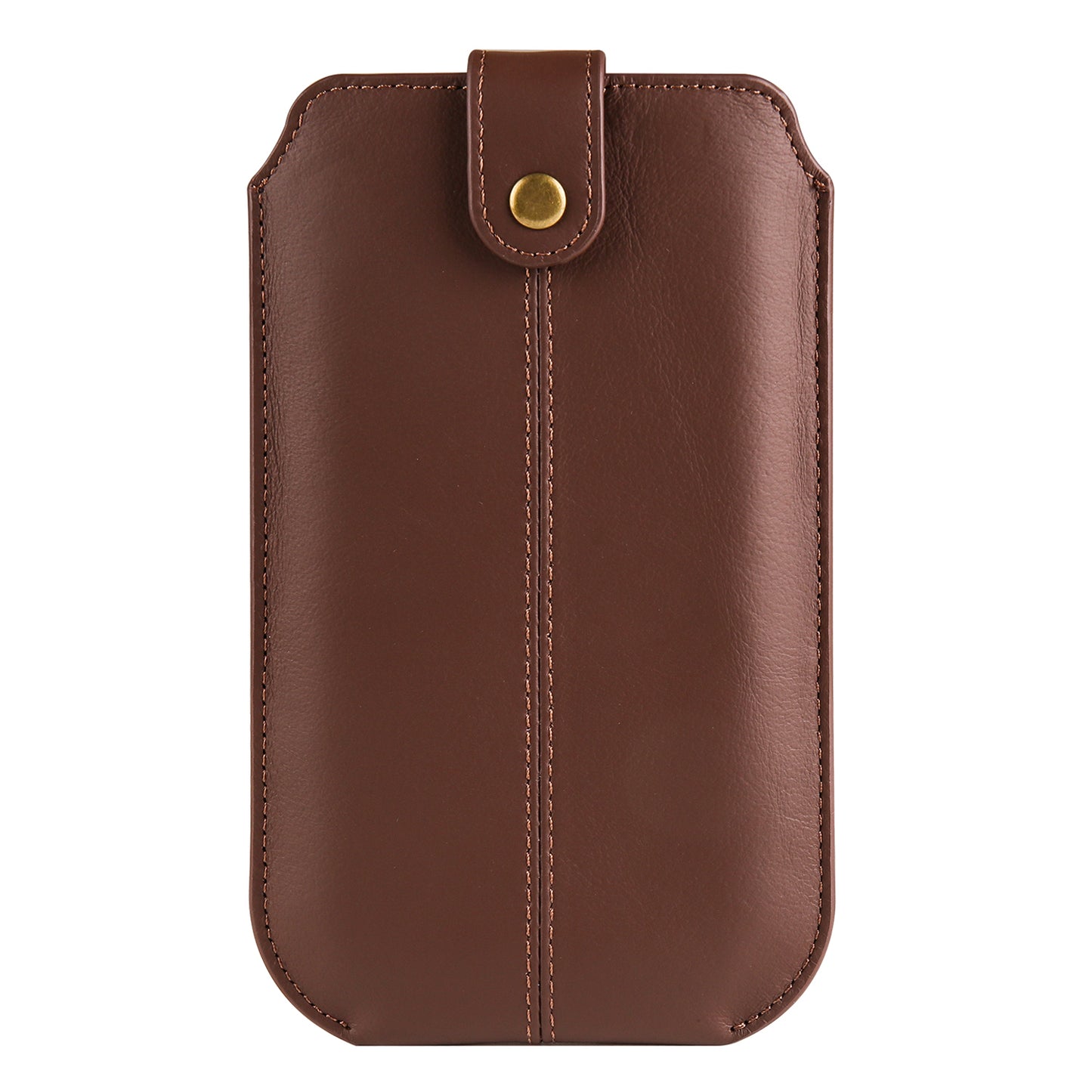Genuine Cow Leather Belt Case for Universal 6.1-inch Phone Card Holder Cell Phone Holster Pouch with Belt Clip