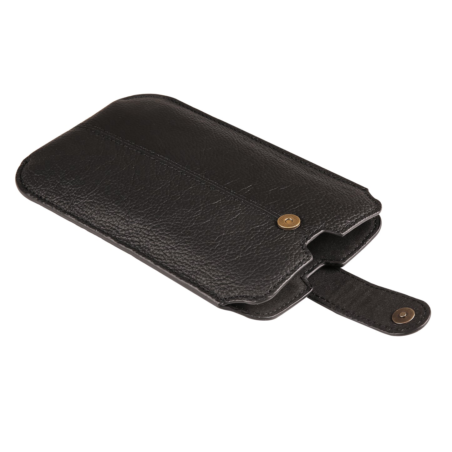 Genuine Cow Leather Belt Case for Universal 6.1-inch Phone Card Holder Cell Phone Holster Pouch with Belt Clip