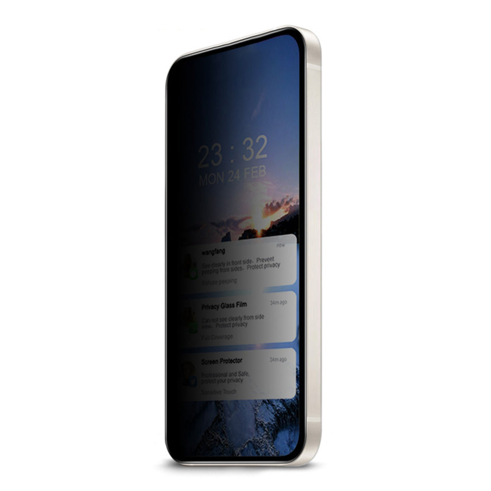 For Samsung Galaxy A34 5G Phone Full Screen Protector 180-Degree Anti-Spy Tempered Glass Screen Film