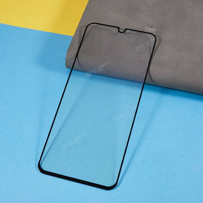 For Samsung Galaxy A14 5G / 4G Purple Light Full Glue Tempered Glass Film Black Edge Silk Printing Full Screen Protector