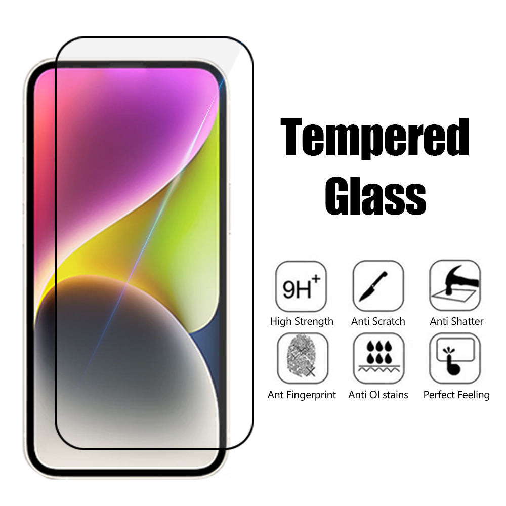Screen Protector for Xiaomi Poco F5 Pro 5G / Redmi K60 5G / K60 Pro 5G Black Edge Silk Printing Full Glue Tempered Glass Film