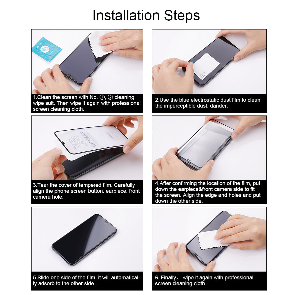 NILLKIN CP+PRO Screen Protector for Xiaomi Redmi A1 4G / A1+ 4G / A2 4G / A2+ 4G / Poco C50 4G AGC Glass Phone Full Cover Film