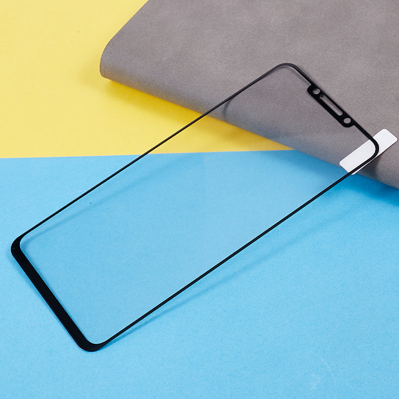 For Huawei nova Y91 4G Silk Printing Screen Protector HD Clarity Full Cover Full Glue Tempered Glass Film