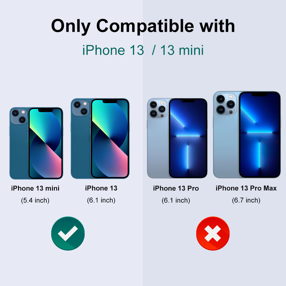 NORTHJO For iPhone 13 mini 5.4 inch / 13 6.1 inch 1 Set Camera Lens Protector CD Vein Metal Ring Tempered Glass Lens Film