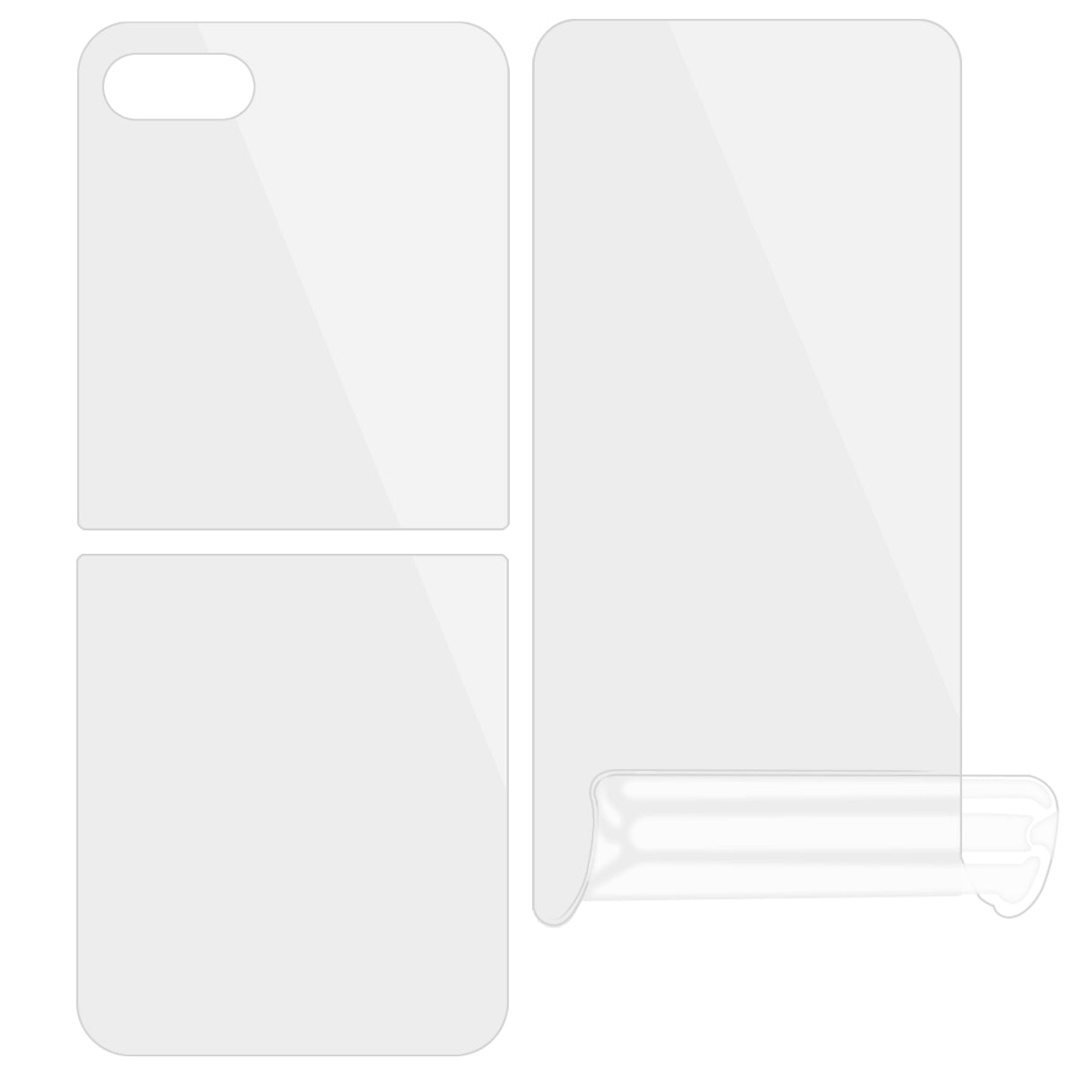 1 Set Screen Protector for Samsung Galaxy Flip5 5G , Front and Back TPU+PET Hydrogel Film Protector