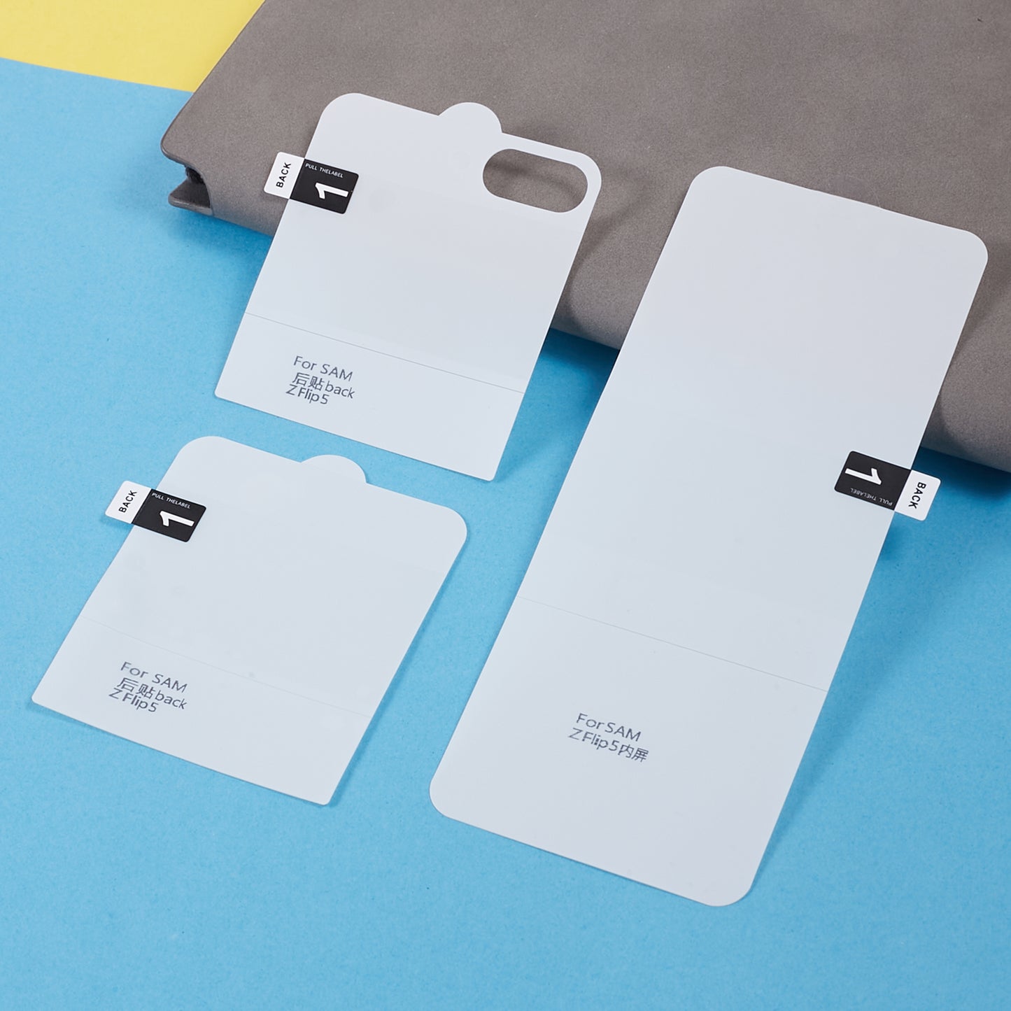 1 Set Screen Protector for Samsung Galaxy Flip5 5G , Front and Back TPU+PET Hydrogel Film Protector