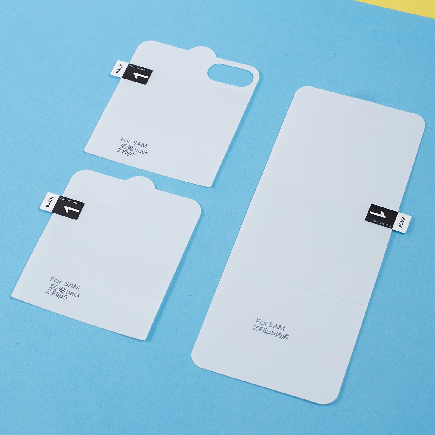 1 Set Screen Protector for Samsung Galaxy Flip5 5G , Front and Back TPU+PET Hydrogel Film Protector