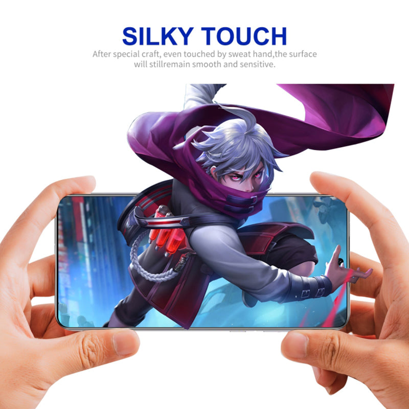 Tempered Glass Screen Protector for Xiaomi Redmi 12 4G , Silk Printing Full Glue Phone Full Screen Film