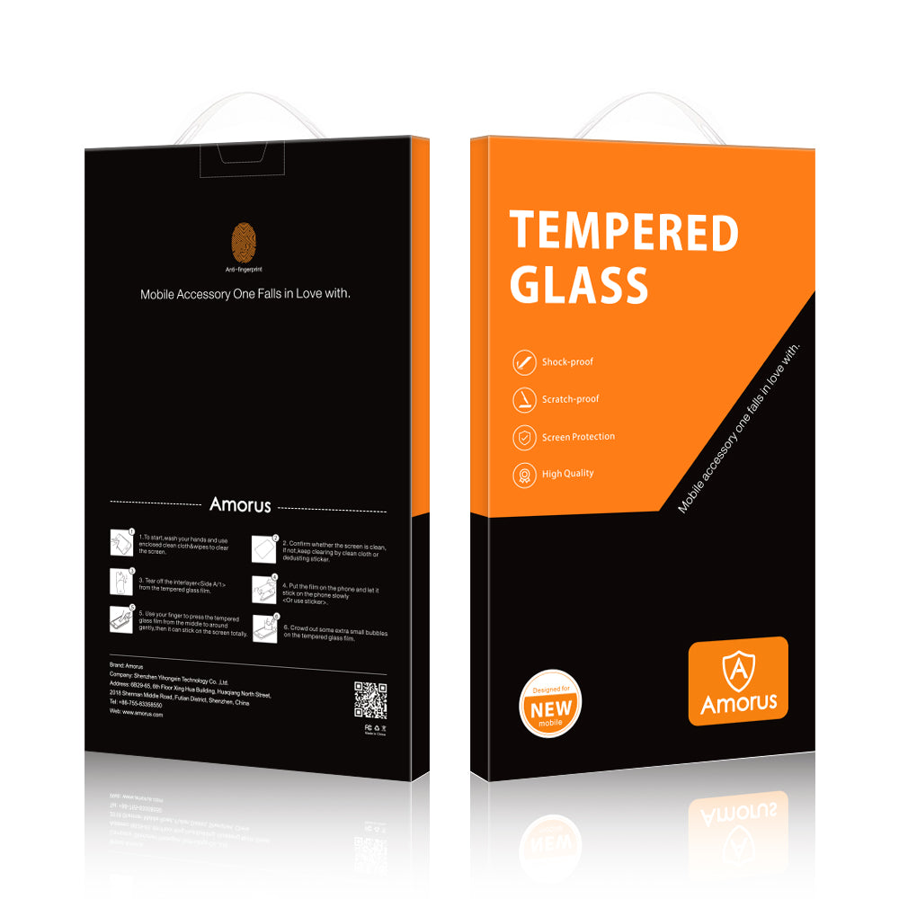 AMORUS Anti-explosion Screen Protector for Nokia G42 , 2.5D Arc Edge High Aluminum-silicon Glass Film