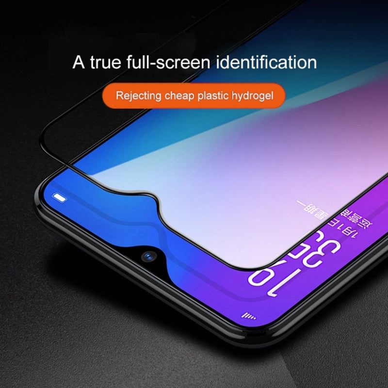 Full Screen Protector for Samsung Galaxy S23 FE , Tempered Glass Side Glue Silk Printing Phone Screen Film (9D)